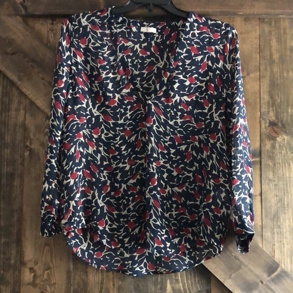 JOIE Lerona Print Silk Blouse - Picture 2 of 7